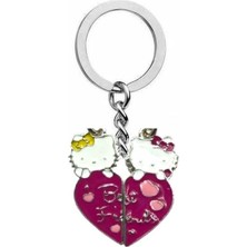 Hello Kitty Best Friend Figürlü Anahtarlık – Sevimli ve Anlamlı Dostluk Aksesuarı