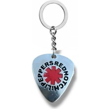 Red Hot Chili Peppers Rock Grubu Pena Şeklinde Çift Taraflı Rock Işaretli Metal Anahtarlık