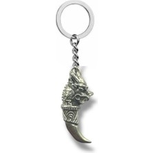 Ejderha Dişi Figürlü Unisex Anahtarlık – Mitolojik Güç ve Koruma Sembolü