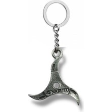 Naruto Ninja Yıldızı Figürlü Metal Anahtarlık – Shuriken Tasarımlı Anime Aksesuar