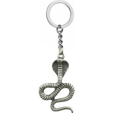 Antik Yılan Kral Kobra Figürlü Unisex Anahtarlık – Güç, Koruma ve Liderlik Temalı Tasarım