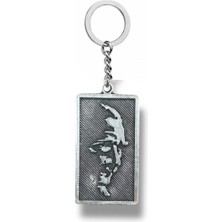 Atatürk Silüetli Metal Anahtarlık – Gümüş Renk Unisex Aksesuar