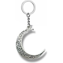 Hilal Figürlü Otantik Desenli Unisex Anahtarlık | Vintage Tarz Aksesuar