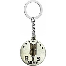 Bts Army Logolu Metal Anahtarlık – K-Pop Fan Aksesuarı