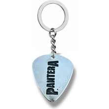 Pantera Heavy Metal Grubu Pena Şeklinde Çift Taraflı Rock Işaretli Metal Anahtarlık