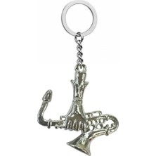 Saksafon Tutan El Figürlü Metal Anahtarlık – Unisex Müzik Temalı Aksesuar