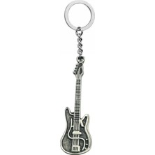 Elektro Gitar Metal Anahtarlık – Unisex Müzik Temalı Aksesuar