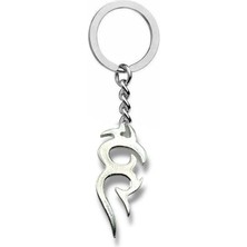 Alev Figürlü Anahtarlık – Zamak Metal Unisex Güç ve Enerji Temalı Aksesuar