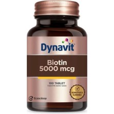 Biotin 5000 Mcg Takviye Edici Gıda 100 Tablet