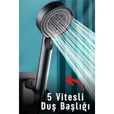 5 Fonksiyonlu Yüksek Basınçlı Duş Başlığı