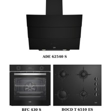 Beko Siyah Ankastre Set (Ade 62540 S + Bocd T 6510 Es + Bfc 430 S)