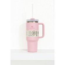 Stanley Quencher Pipetli Termos 1,18 L Açık Pembe