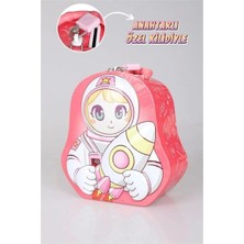 Astronot Saplı Kilitli Metal Kumbara Tekli