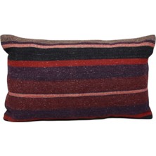 Yeni El Dokuma Dekoratif Lumbar Kilim Kırlent Yastık Kılıfı 6128