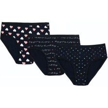 Secretsita Büyük Beden Pamuklu Likralı Karışık Renkli 3lü Külot