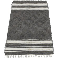 Yeni El Dokuma Çizgili Tiftik Yün Siirt Kilimi 6311