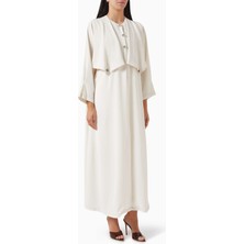 Şık Georgette Kapak Abaya Modern Kesim ile Geleneksel Şıklığı Yansıtıyor