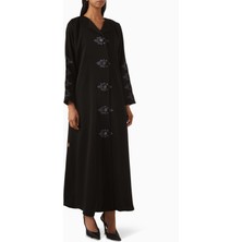 Modern Işlemeli Abaya ile Şık ve Günlük Giyimde Zarafet Sağlayın