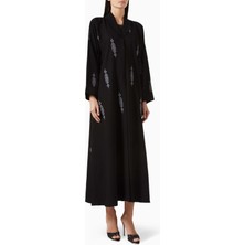 Şık Iğneleme Detaylı Tül Abaya Şıklığınıza Şıklık Katacak Tasarım