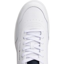 Tommy Hilfiger Lacivert - Beyaz - Kırmızı Erkek Sneaker Th Basket Core Lth