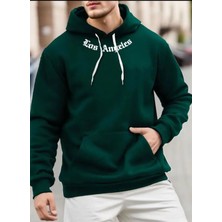 Caddekombin Kapüşonlu Sweatshirt Erkek Günlük Kullanım İçin Baskılı Tasarım Kalın Kışlık