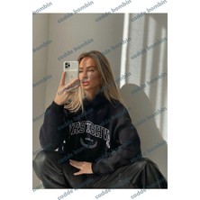 Unisex Oversize Wrst Baskılı Siyah