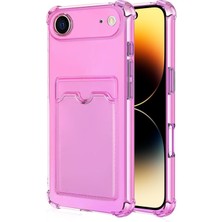 Microsonic Apple iPhone 17 Air Card Slot Shock Kılıf Pembe
