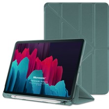 Microsonic Samsung Galaxy Tab S10 Fe Kılıf Origami Pencil Koyu Yeşil