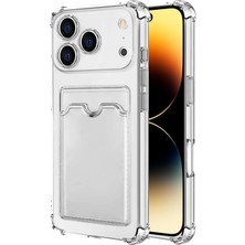 Microsonic Apple iPhone 17 Pro Card Slot Shock Kılıf Şeffaf