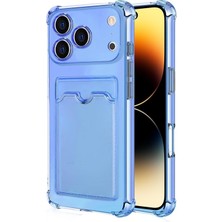 Microsonic Apple iPhone 17 Pro Max Card Slot Shock Kılıf Mavi