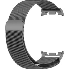 Microsonic Samsung Galaxy Watch 8 44MM Milanese Loop Kordon Koyu Gri