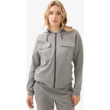 Kadın Eşofman Üstü 60588 - Gri Melanj