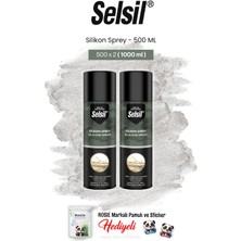 Selsil Silikon Sprey, 500 ml 2 Adet ve Rosie Pamuk