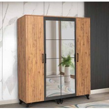 Yuvaset Home KDL 4 Kapılı Aynalı Zirve Dolap