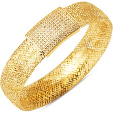 Italyan Hasırı 14 Ayar Altın Bileklik