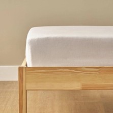 %100 Pamuk Saten Basic Düz Çarşaf Beyaz (160X240 Cm)