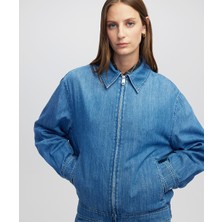 Gömlek Yaka Ince Denim Ceket IW6250005081629