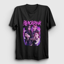 Presmono Unisex Siyah Lisa Jennie Rose Jisoo Blackpink T-Shirt