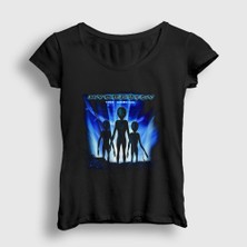 Presmono Kadın Siyah Arrival Metal Hypocrisy T-Shirt