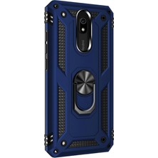 Piyasa Sepeti Xiaomi Redmi 8A Yüzüklü Tank Kılıf Lacivert