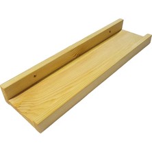 Ahşap Yüzey Raf Duvar Rafı U Şekil Vintage Stil Ofis Rafı Oturma Odası Yatak Odası Dekoru