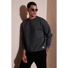 Buratti Regular Fit Bisiklet Yaka Pamuklu Içi Tüylü Yumuşak Şardonlu Sweat Erkek Sweat 5905255