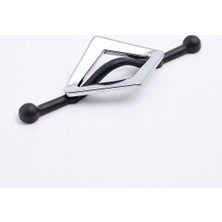 Gümüş Krom Metal Kulp 96 mm Dekoratif Dolap ve Çekmece Kapak Kolu Lüx Mobilya Kulpları Dekoratif