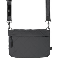 Skinarma Satchel Juno Desenli Naylon Scout Bilek Askı Kayışlı Aksesuar Çantası Gri