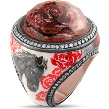 2.40 Karat Pırlanta Yüzük, Çiçek ve At Motifli, Gerçek Pırlanta, Sertifikalı Mücevher