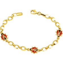 Uğur Böceği 14 Ayar Altın Çocuk Künyesi