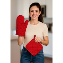 Fırın Eldiveni Fırın Tutacağı Premium Isı Geçirmez Mutfak Eldiveni Tutacak Isıya Dayanıklı Eldiven