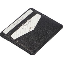 Tergan Siyah Hakiki Deri Unisex Kredi Kartlık - S1KK00001665-A41
