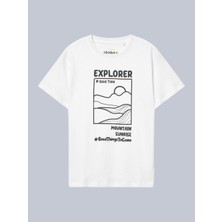 Losan Erkek Çocuk Baskılı Tshirt 2-7 Yaş Beyaz