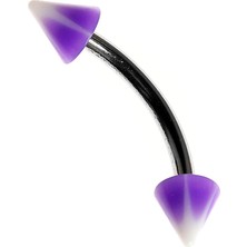 Curved Barbel Çelik Spike Piercing K5